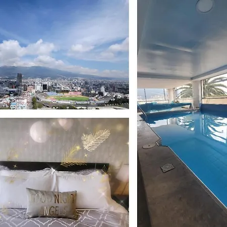 Excelente Vista Ciudad Quito,Parque, Piscina,Balcon,Sauna,Tranquilo Encantador Seguridad 24-7